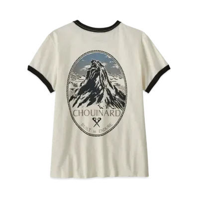 Patagonia Women's Chouinard Crest Ringer Responsibility "White"