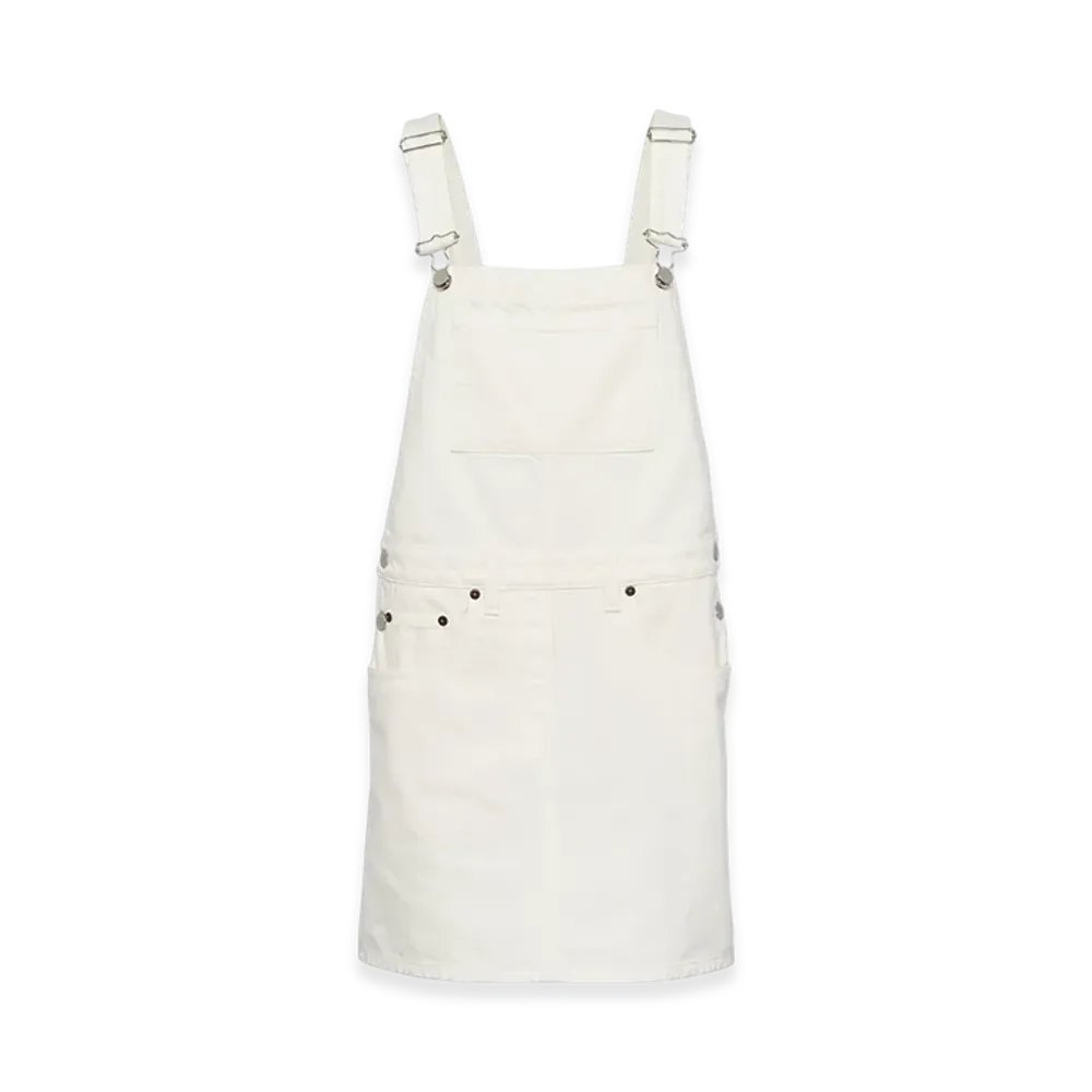 PRADA Women's Denim Overall Mini-Dress "White"