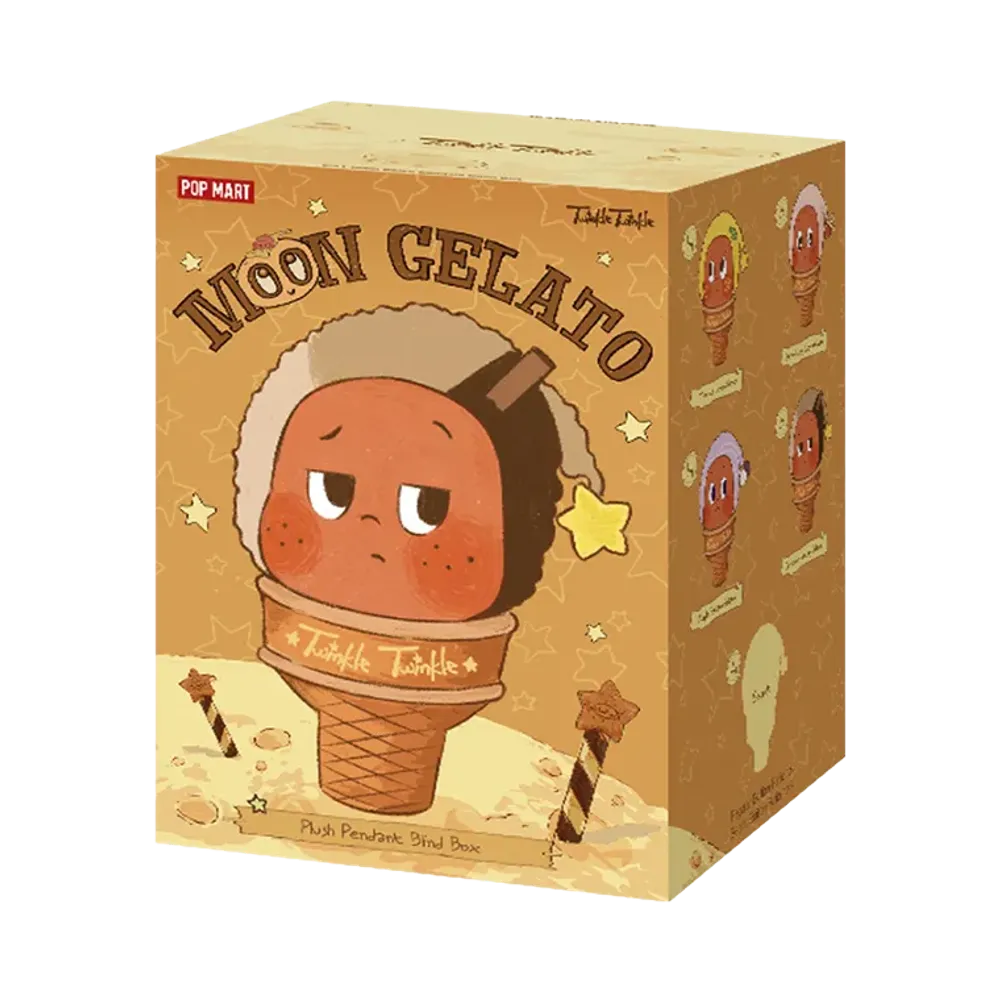 POP MART Twinkle Twinkle MOON GELATO Series-Ice Cream Plush Pendant Blind Box (Overseas Ver.) [Piece]