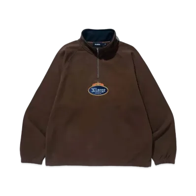 XLARGE CROWN HALF ZIP SWEAT XLARGE "Brown"