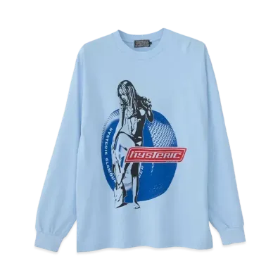 HYSTERIC GLAMOUR Hysteric Motor Girl T-Shirt "Blue"