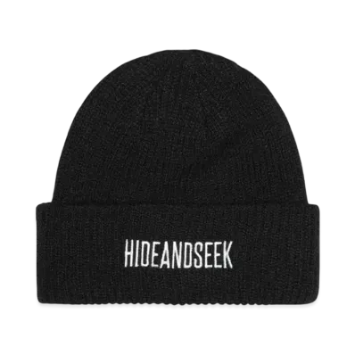 Hide and Seek H&S Knit CAP "BLACK"