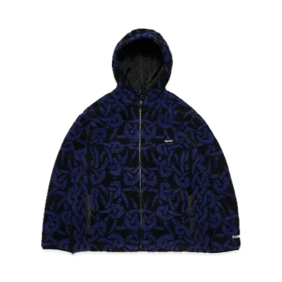 Supreme Celtic Knot Reversible WINDSTOPPER Fleece Hooded Jacket "Black"