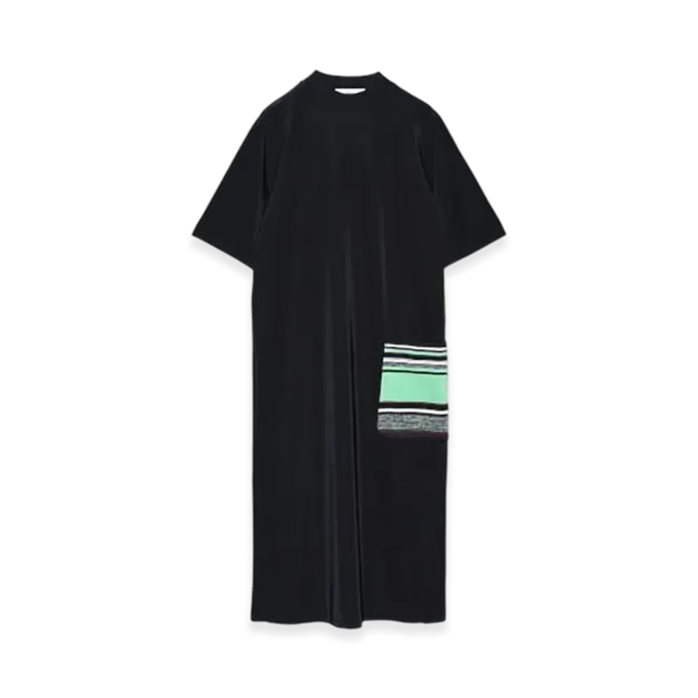 TOGA PULLA Pique Jersey Dress "Black"
