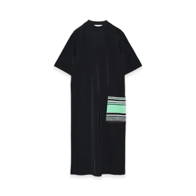 TOGA PULLA Pique Jersey Dress "Black"