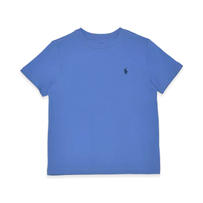 Polo Ralph Lauren Kids Short Sleeve Cotton Jersey Crewneck T-Shirt "Blue"