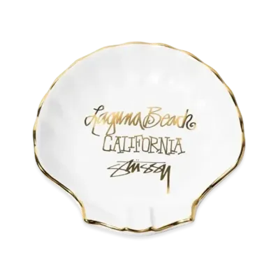 Stussy CERAMIC SEASHELL ASHTRAY "White"