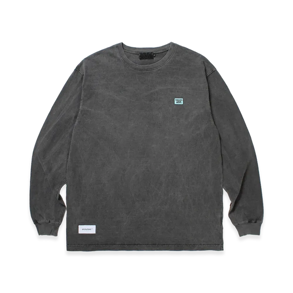 APHRODITEGANG TCS Mini Patch Garment Dye L/S Tee "Black/Blue"