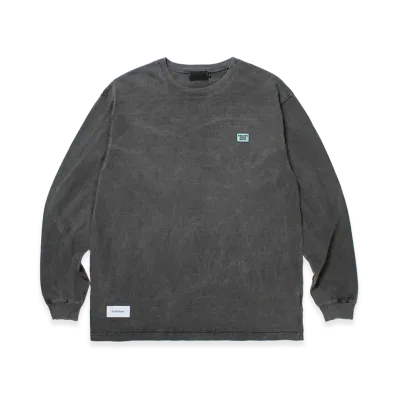 APHRODITEGANG TCS Mini Patch Garment Dye L/S Tee "Black/Blue"