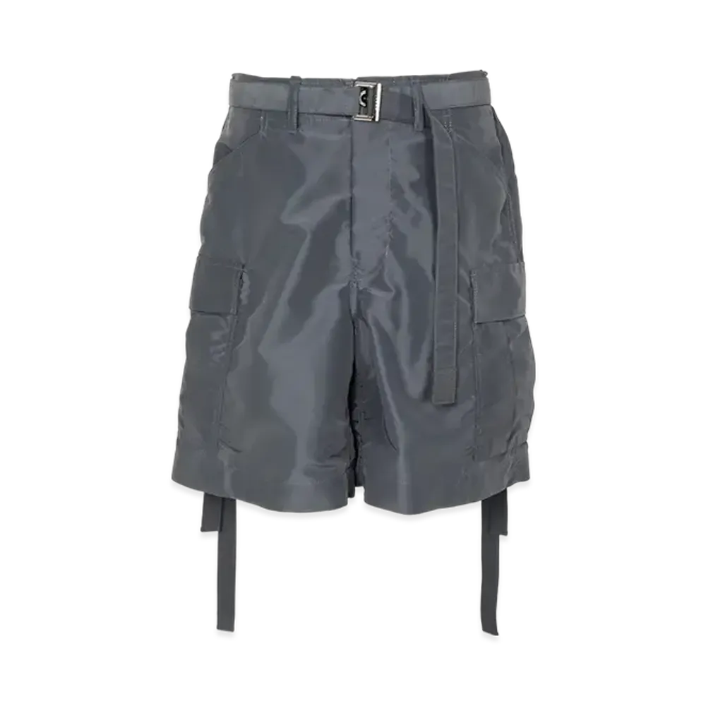 sacai Nylon Twill Shorts "Blue Gray"