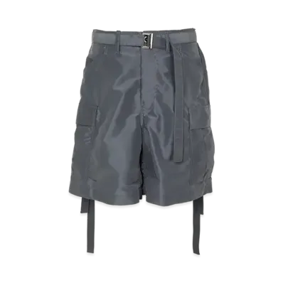 sacai Nylon Twill Shorts "Blue Gray"