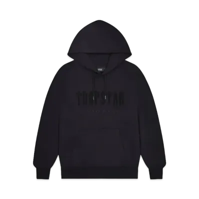 TRAPSTAR Chenille Decoded Hoodie "Blackout"