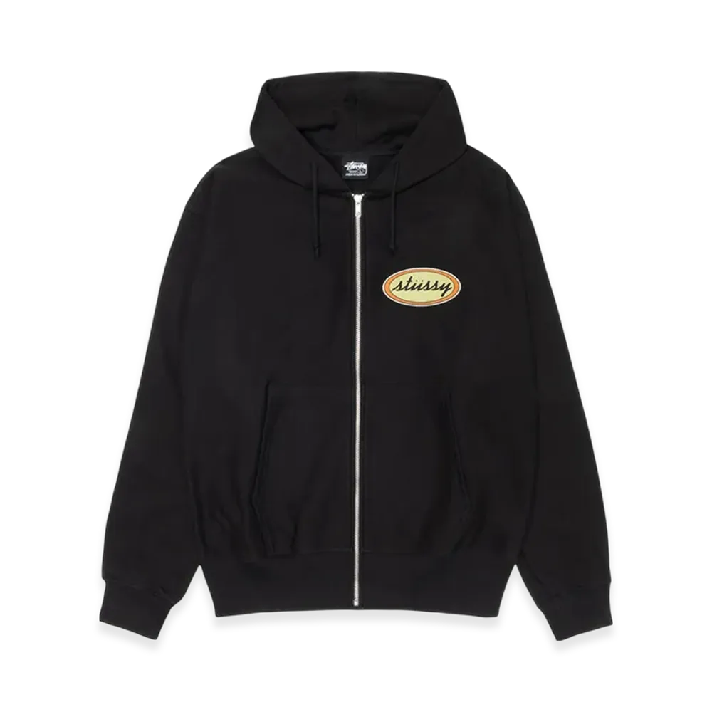 Stussy x Our Legacy Work Shop Oval Zip Hoodie "Black"