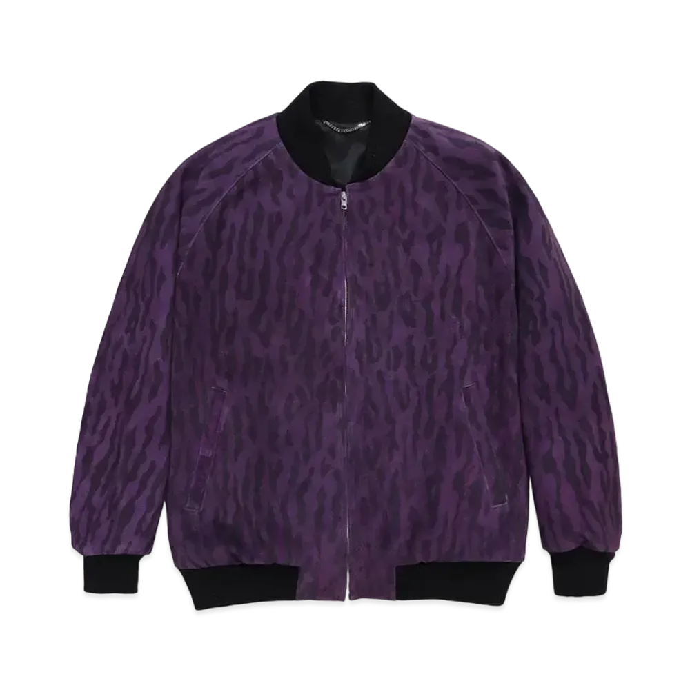 WACKO MARIA SUEDE LEATHER 50'S JACKET "Purple"