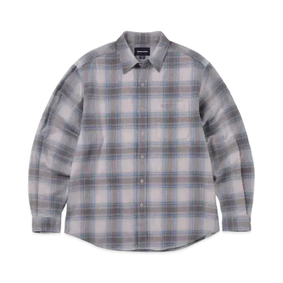 thisisneverthat Shadow Plaid Flannel Shirt "Blue Grey"