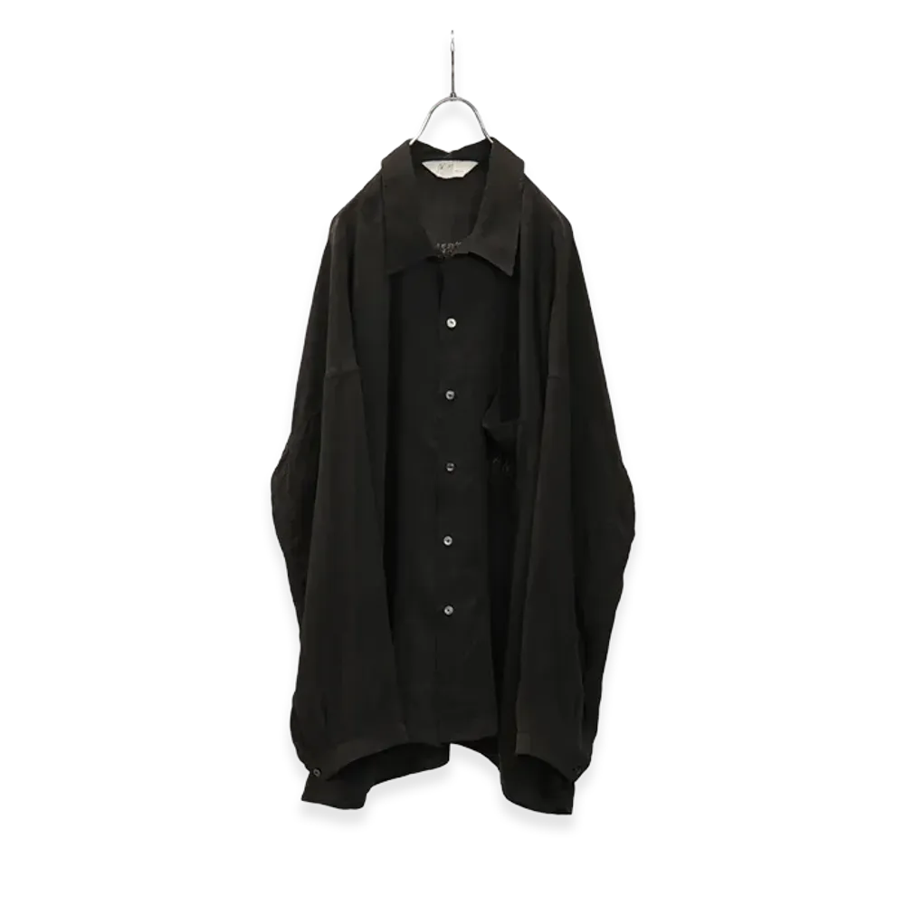 ANCELLM Embroidered Souvenir Shirt "Black"
