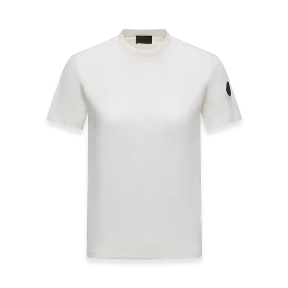 MONCLER Pleated Back Cotton T-Shirt "White"
