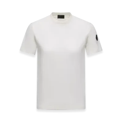 MONCLER Pleated Back Cotton T-Shirt "White"