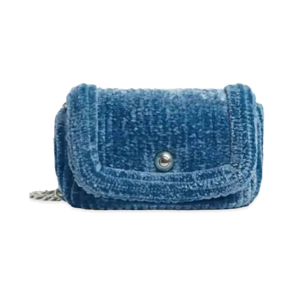 Bottega Veneta Chenille Corduroy Shoulder Bag "Wave"