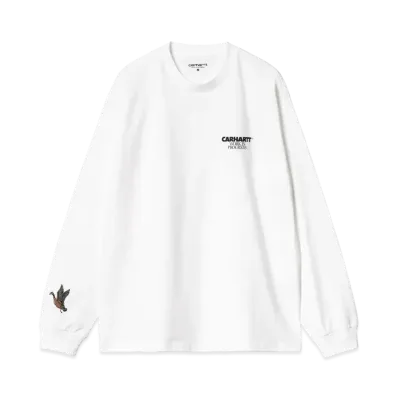 Carhartt WIP L/S Ducks T-Shirt "White"