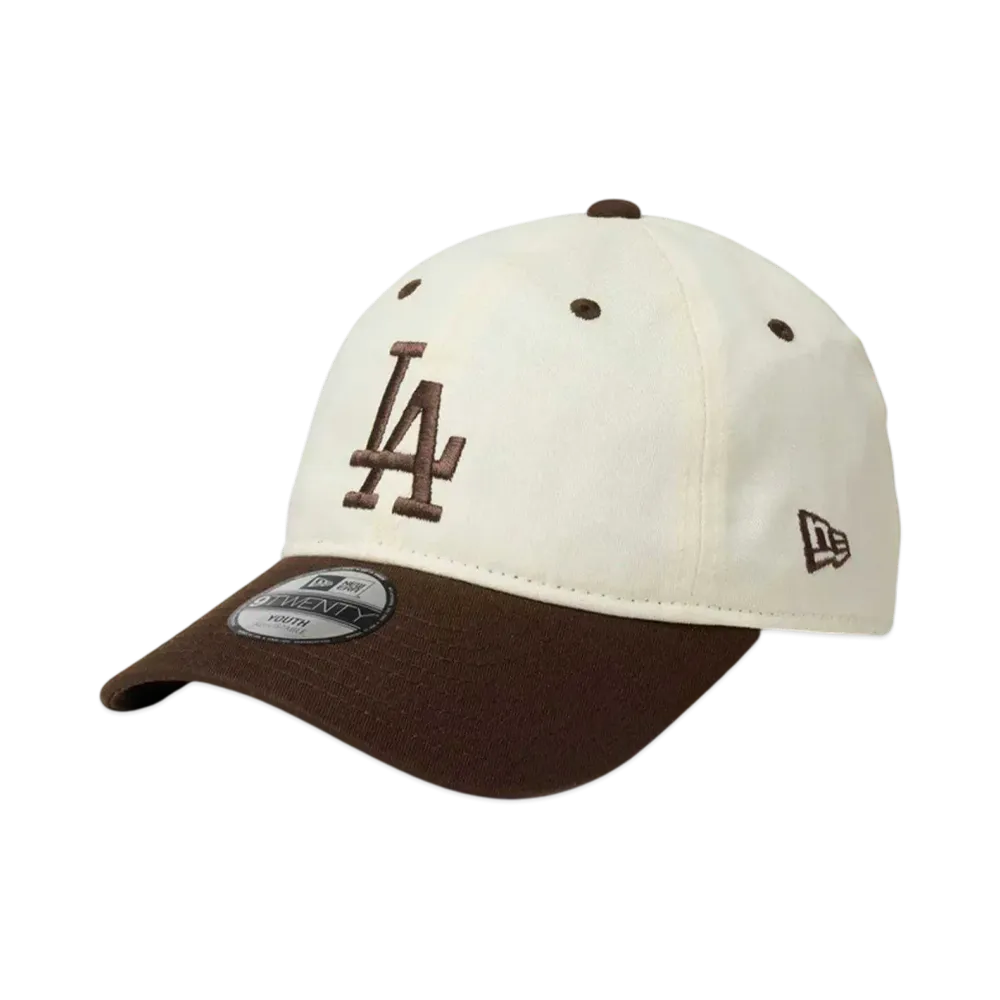 NEW ERA Youth 9Twenty MLB 2-Tone Los Angeles Dodgers "Chrome/Brown"