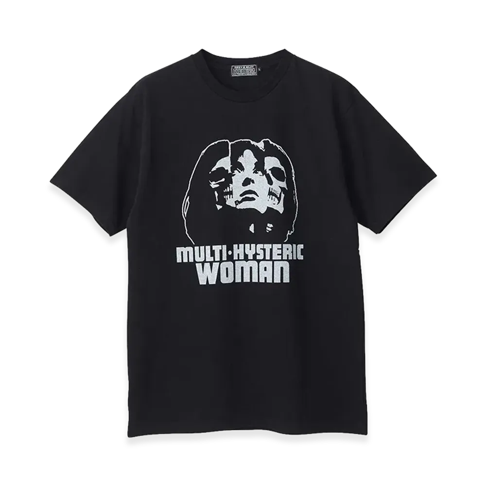 HYSTERIC GLAMOUR MULTI HYSTERIC SKULL T-Shirt "Black"