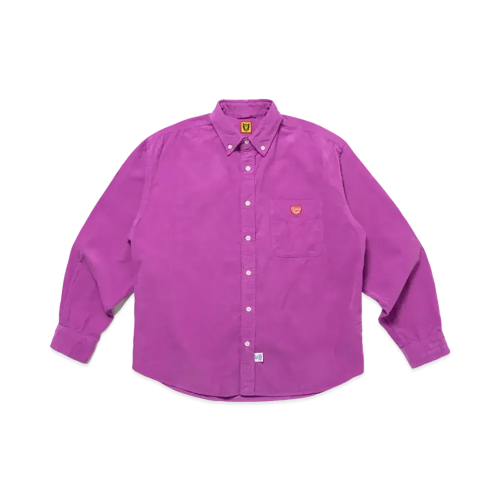 HUMAN MADE Corduroy B.D L/S Shirt "Purple"