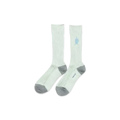 sacai x Gonz ONE LOVE Socks "Light Green"