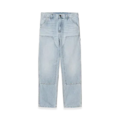 Carhartt WIP Double Knee Pant "Blue(Heavy Worn Bleached)"