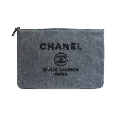 CHANEL Deauville Clutch Bag