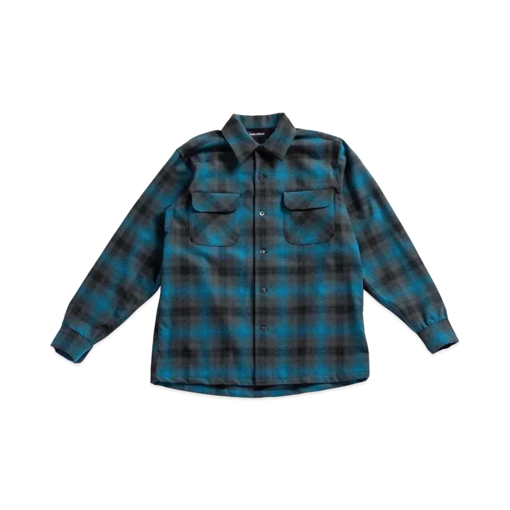 SubCulture Wool Check Shirt "Blue"