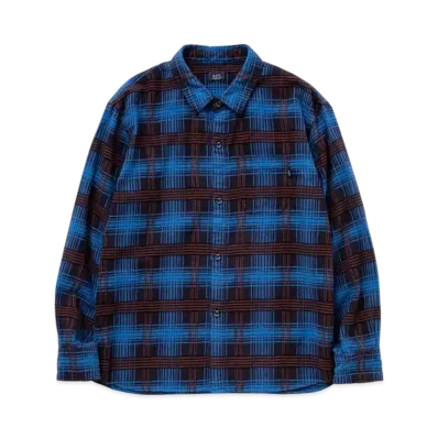 RATS C/R Flannel Check Shirt "Sax Blue"