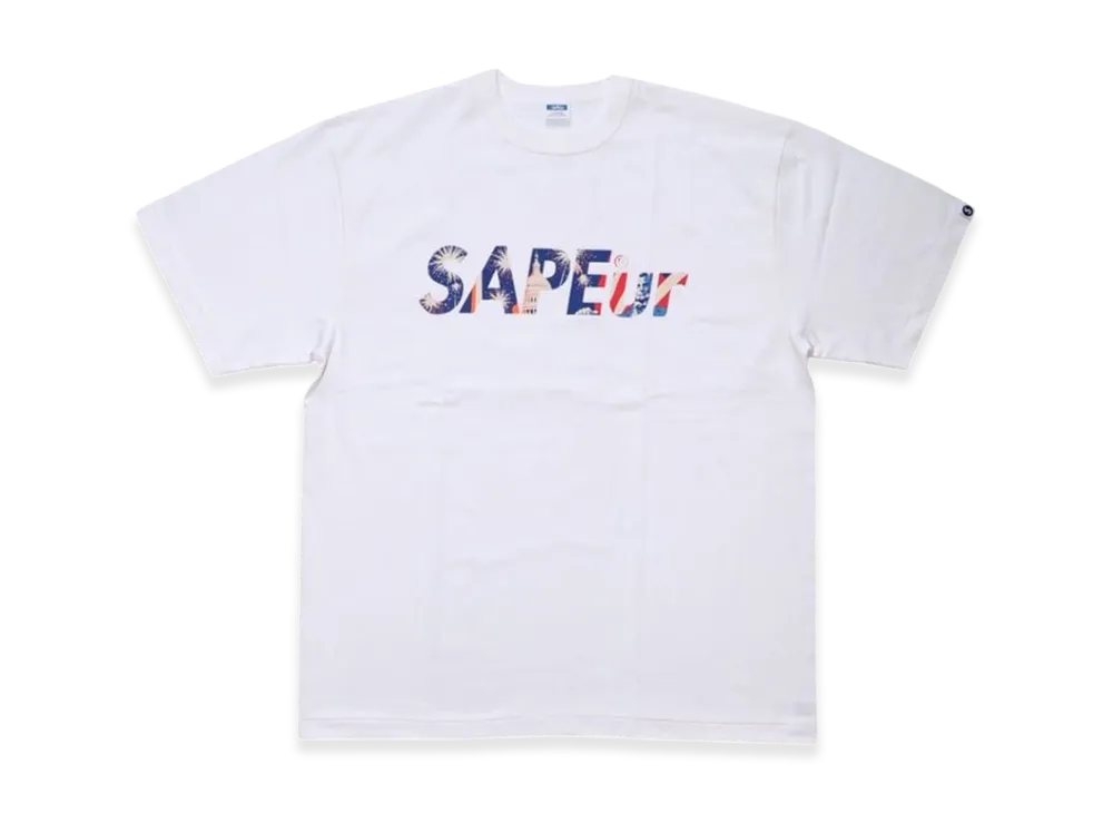 SAPEur Independence Day Logo Tee S/S Tee "White"