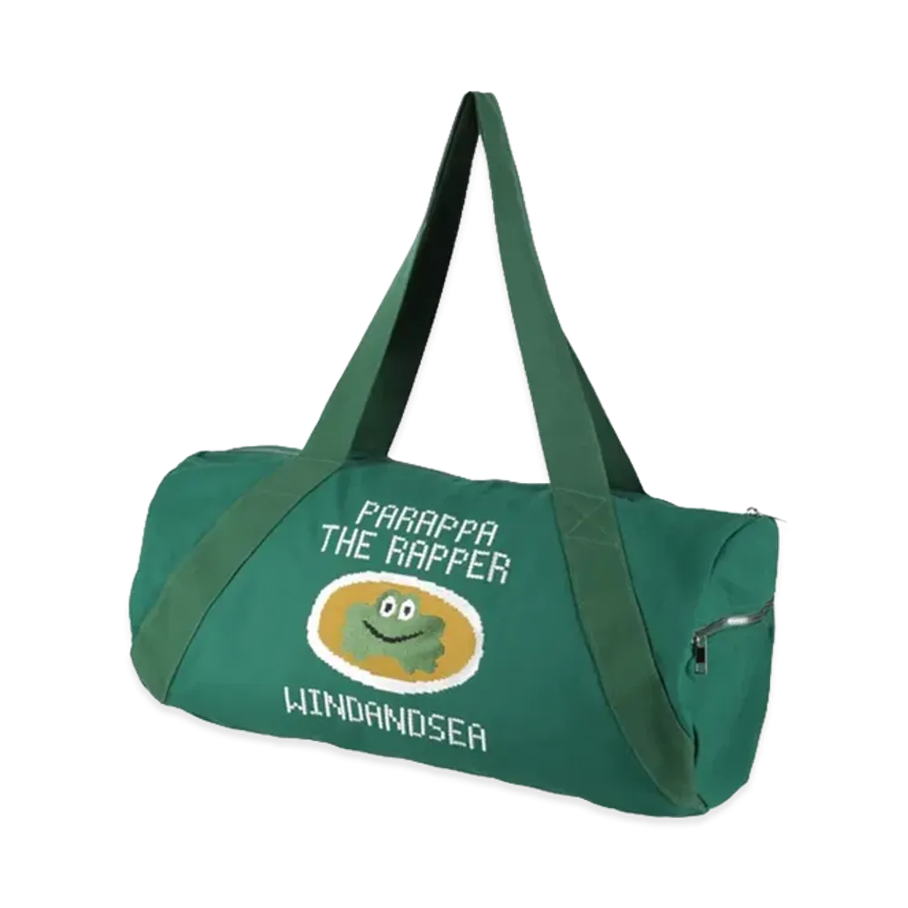 WIND AND SEA x Parappa The Rapper Gym Bag "Green"