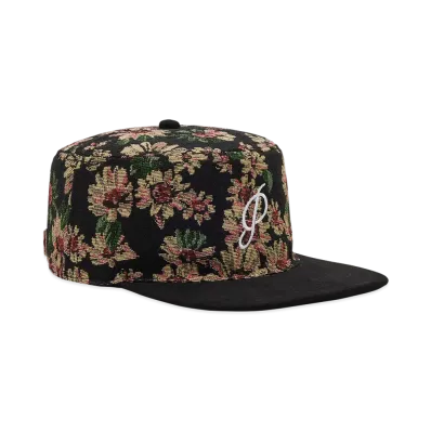 POINTLESS JOURNEY Flower Pillbox Cap "Black"