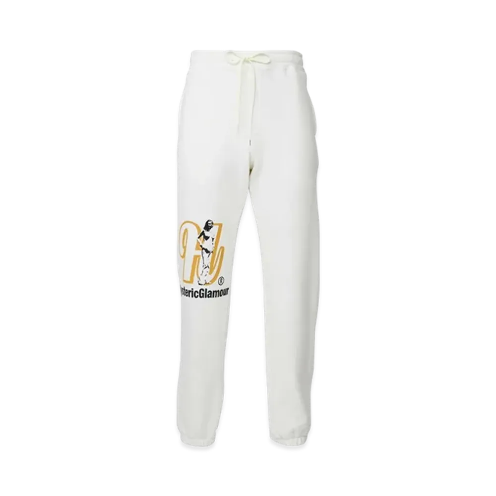HYSTERIC GLAMOUR I'm Hysteric It Sweatpants "White"