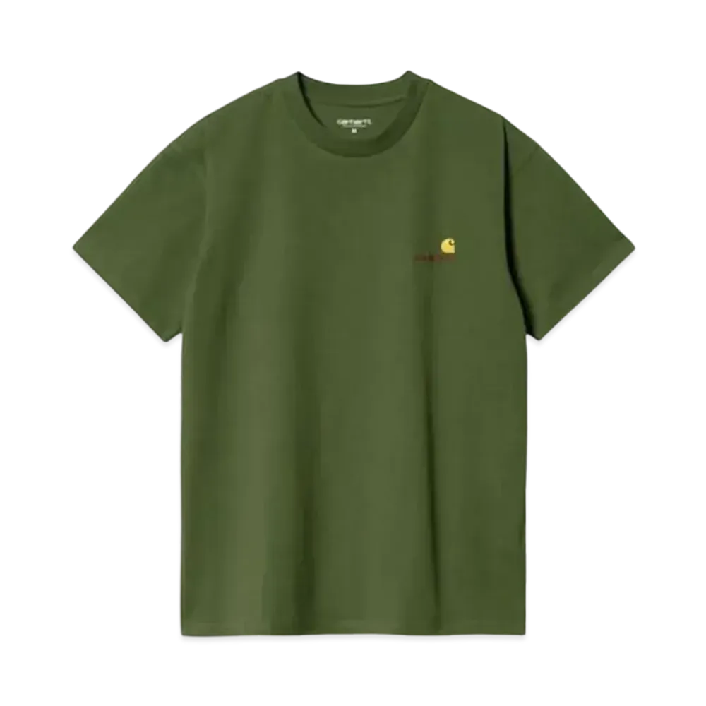 Carhartt WIP Short Sleeve American Script T-Shirt "Tarragon"