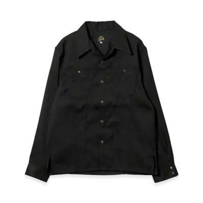 NEEDLES Saddleman Shirt - Poly Twill "Black"