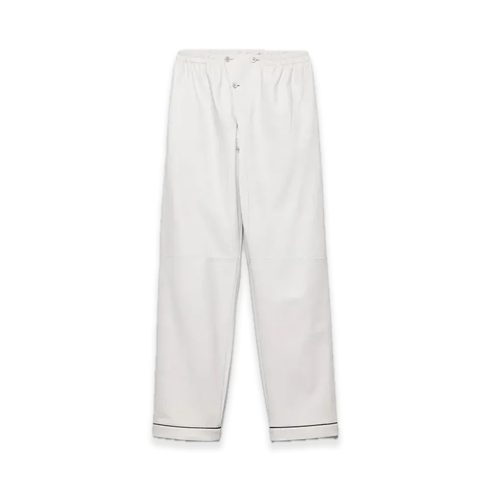 PRADA Nappa Leather Pants "White"