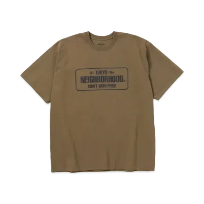 NEIGHBORHOOD NH Tee-1 SS . CO "Olive Drab"