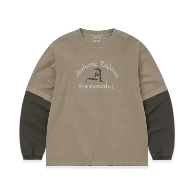 thisisneverthat Layered L/S Tee "Desert Grey"