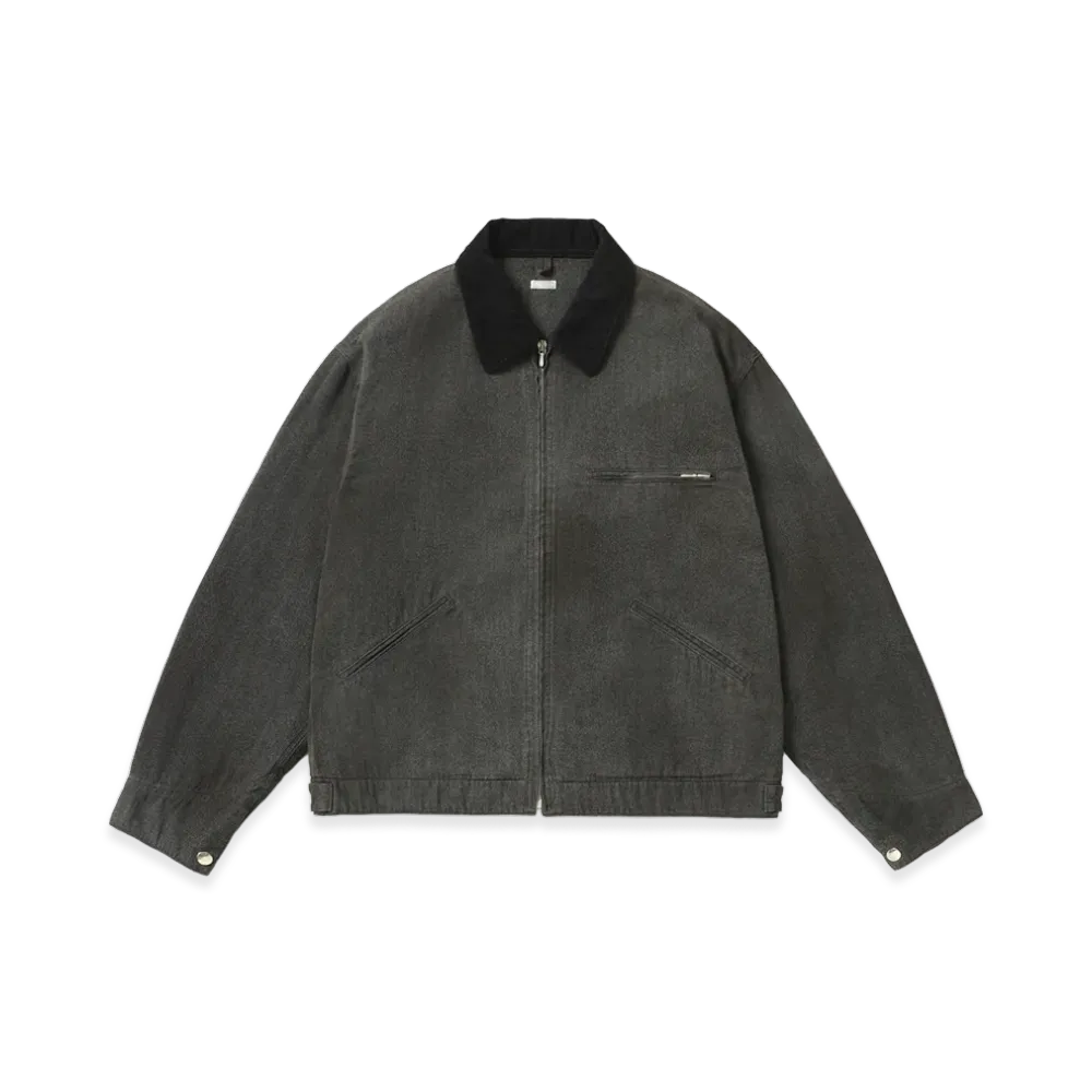A.PRESSE x BIOTOP Chambray Detroit Jacket "Black"