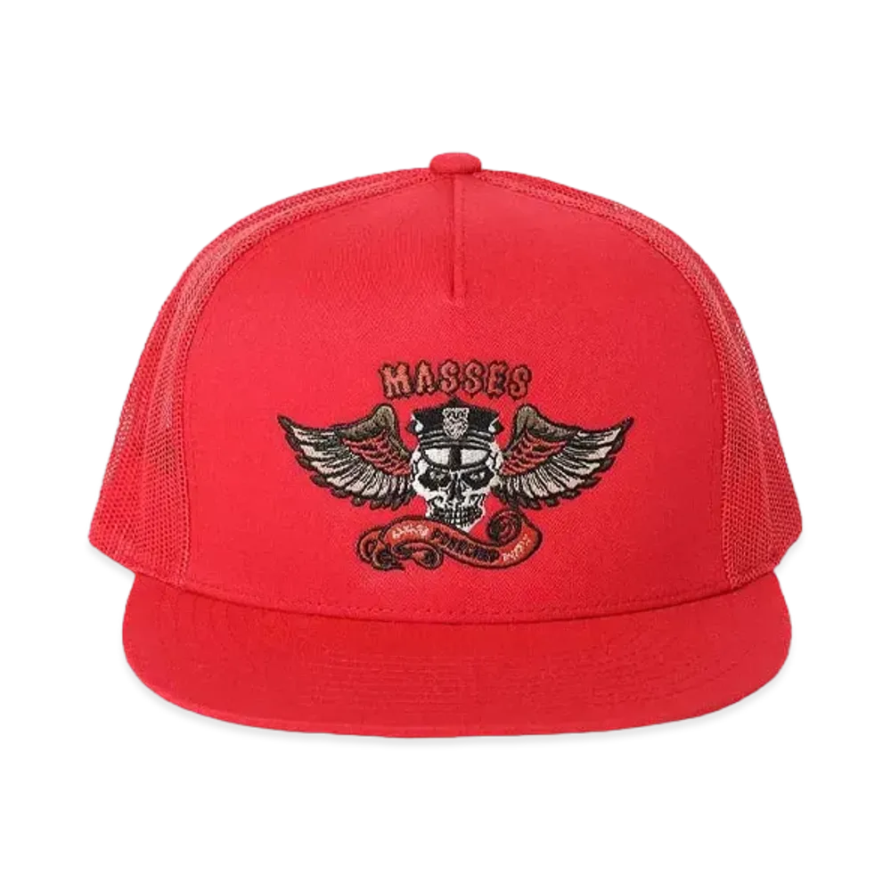 MASSES MASSES x PORKCHOP MESH CAP EAGLE P "RED"