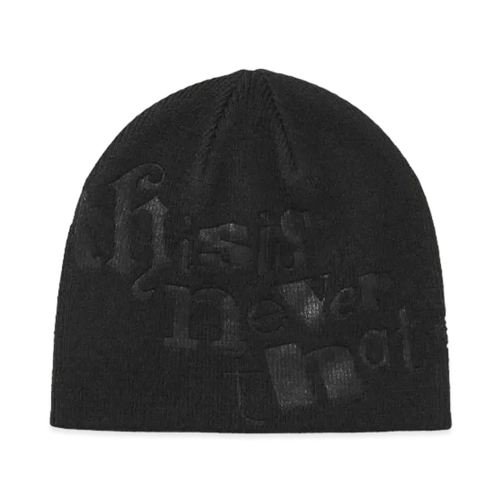 thisisneverthat Debossed No Cuff Beanie "Black"