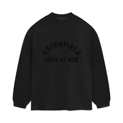 FEAR OF GOD ESSENTIALS Heavy Jersey Longsleeve T-shirt "Jet Black"