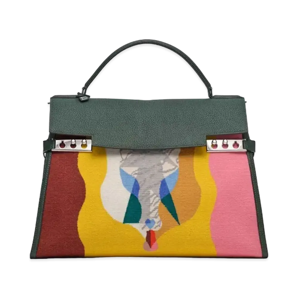 DELVAUX x Kasper Bosmans Tempete XL Chimera "Multicolour/Forest"