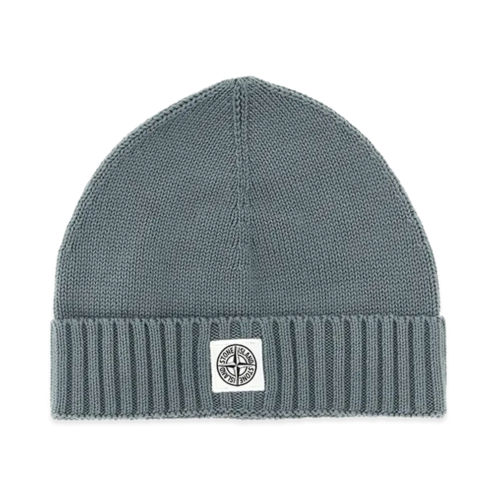 Stone Island Kids Logo Patch Beanie "Gray"
