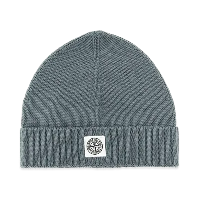 Stone Island Kids Logo Patch Beanie "Gray"