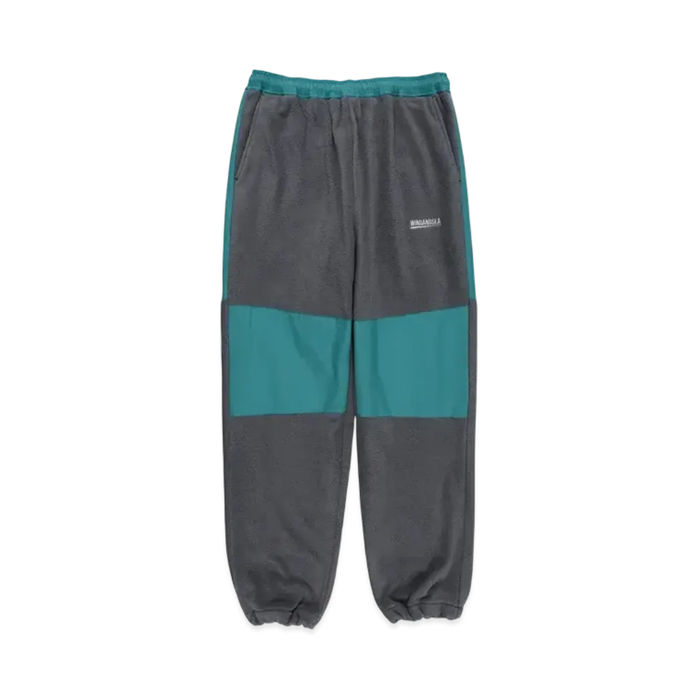 WIND AND SEA Fishnet Recycled Nylon Fleece Pants "Sea_Foam"