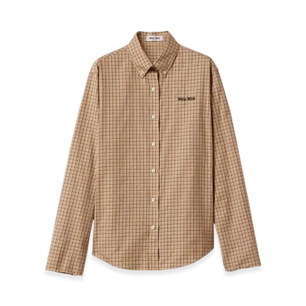 MIU MIU Women's Checked Shirt "Cord"